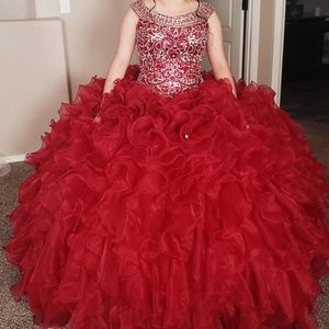Red Wine Quinceañera Dess